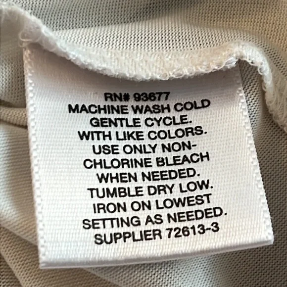 Liz Claiborne | Cream Chiffon Silver Polka Dot Tunic Top with Cami | Size 1X - Picture 8 of 11